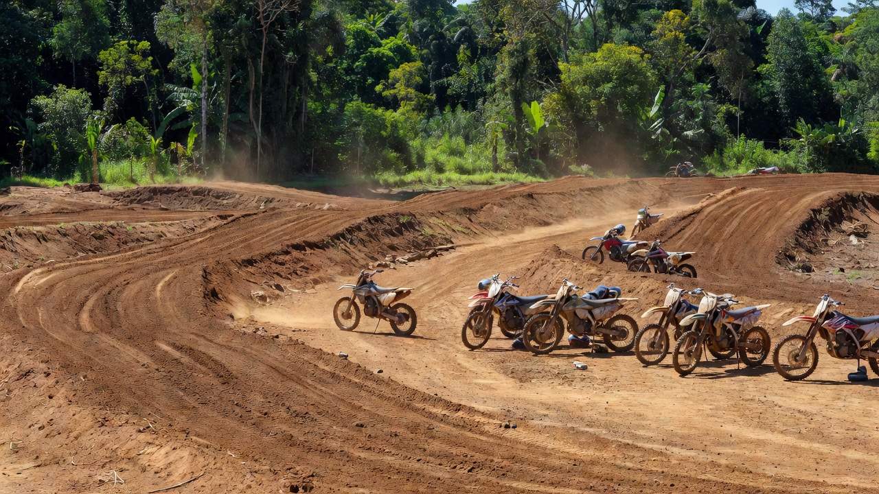 Pista de motocross em Jaru para o Campeonato Rondoniense