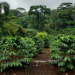 Plantação de café robusta amazônico em Ariquemes, Rondônia