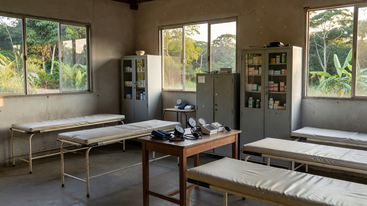 Posto de saúde em Alvorada do Oeste com equipamentos médicos financiados