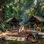 Cerimônia de casamento indígena com rituais Ikolen, Arara, Zoró e Suruí em Rondônia