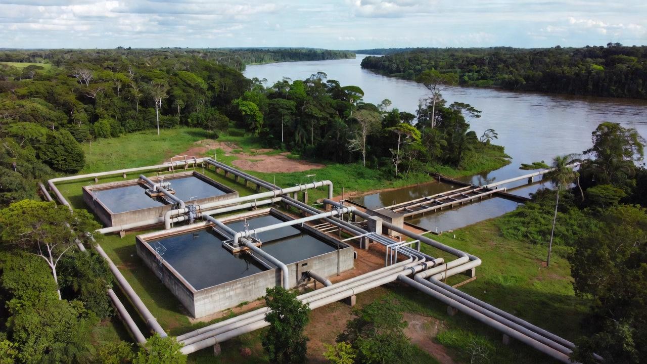 Estação de tratamento de água em Ariquemes para plano de estiagem 2026