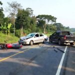 Colisão entre três veículos na rodovia RO-370 em Rondônia