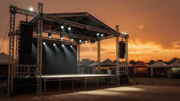 Palco da ExpoJipa durante evento com Gusttavo Lima