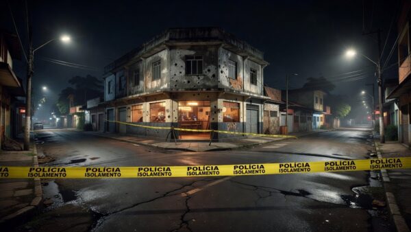 Cena de tiroteio em frente a clube na zona leste de Porto Velho