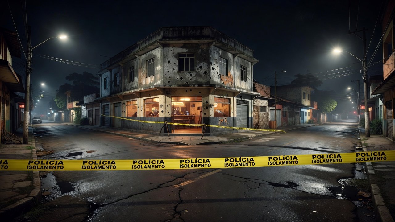 Cena de tiroteio em frente a clube na zona leste de Porto Velho