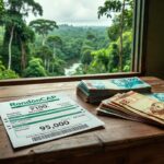 Bilhete de loteria RondônCAP com prêmio de R$ 95 mil em Porto Velho