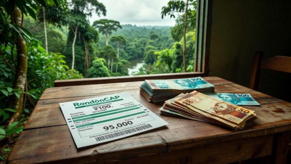 Bilhete de loteria RondônCAP com prêmio de R$ 95 mil em Porto Velho