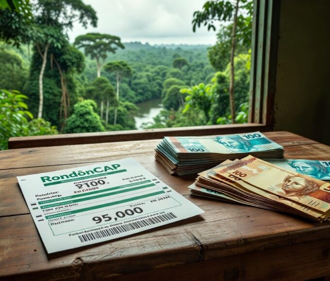 Bilhete de loteria RondônCAP com prêmio de R$ 95 mil em Porto Velho