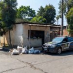 Viatura da PM em bar desarticulado em operação contra tráfico na Zona Leste de Porto Velho