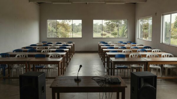 Sala de audiência pública do MPEduc em Machadinho D'Oeste, Rondônia