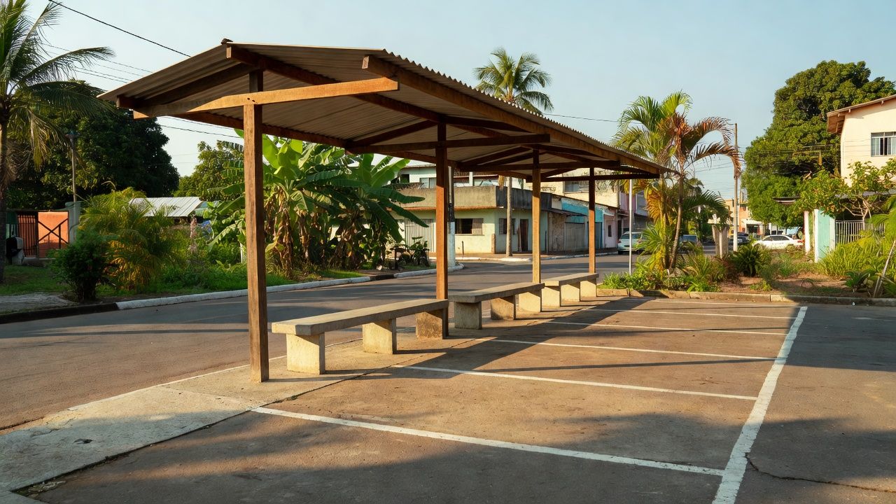 Ponto de apoio para motoboys inaugurado em Porto Velho com área para motocicletas.