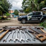 Ferramentas apreendidas pela PM sem nota fiscal em Porto Velho