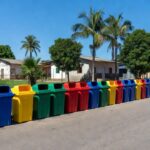 Contêineres de coleta seletiva instalados pela Prefeitura de Jaru