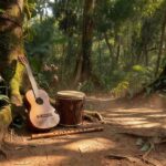 Instrumentos musicais em floresta amazônica em Porto Velho