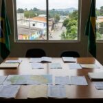 Sala de coordenação de pré-campanha política em Ariquemes, Rondônia