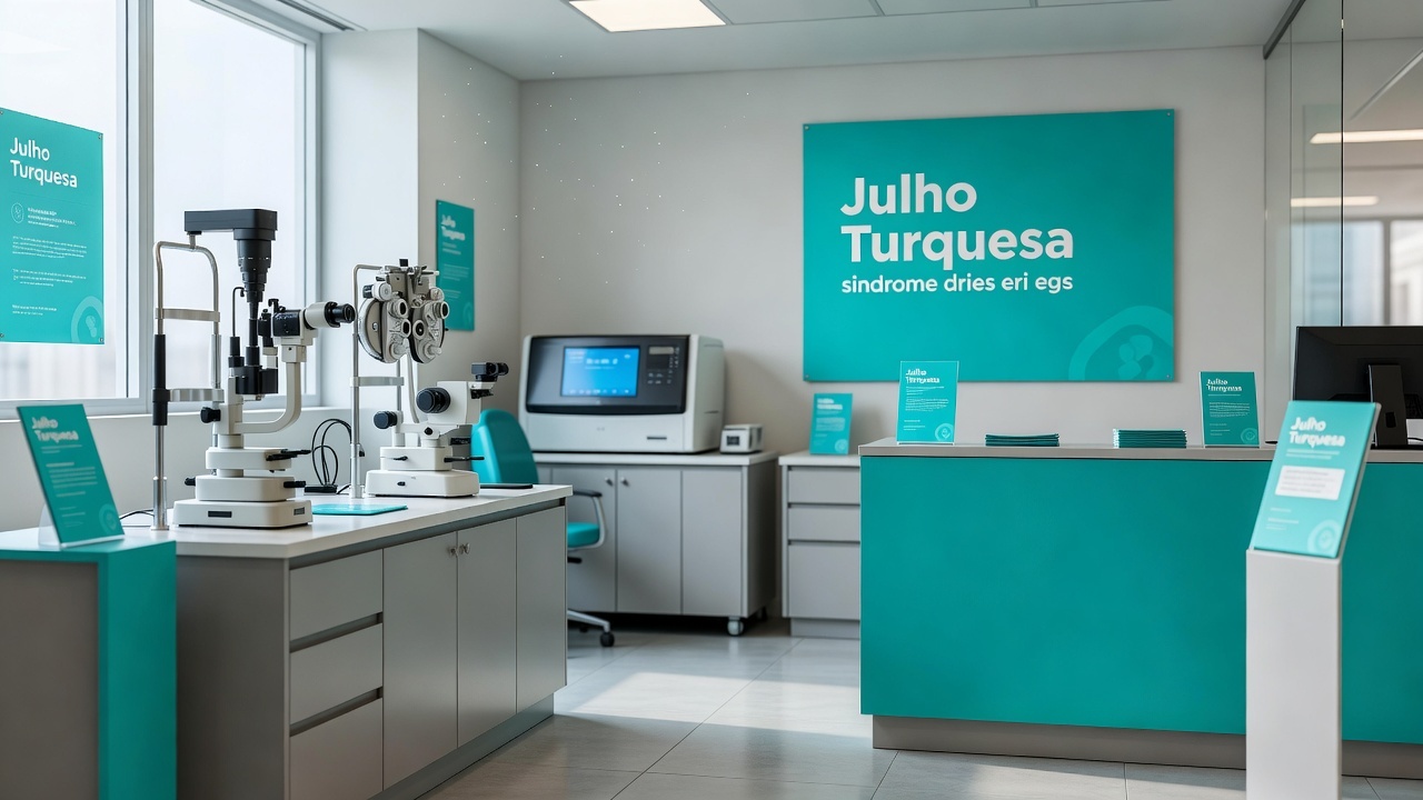 Campanha Julho Turquesa da Sociedade Brasileira de Oftalmologia contra síndrome do olho seco