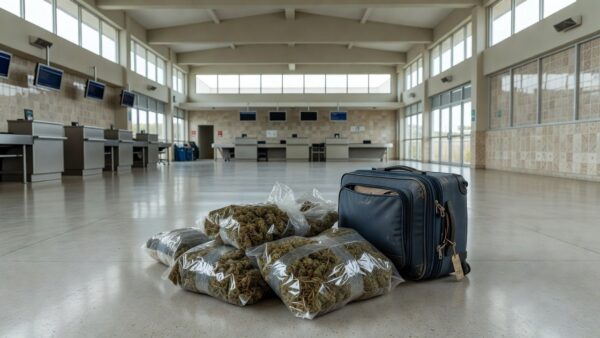 Maconha skunk apreendida no aeroporto de Porto Velho