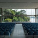 Auditório em Porto Velho preparado para convenção da Federação União Progressistas
