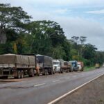 Balança de pesagem de caminhões em estrada de Rondônia