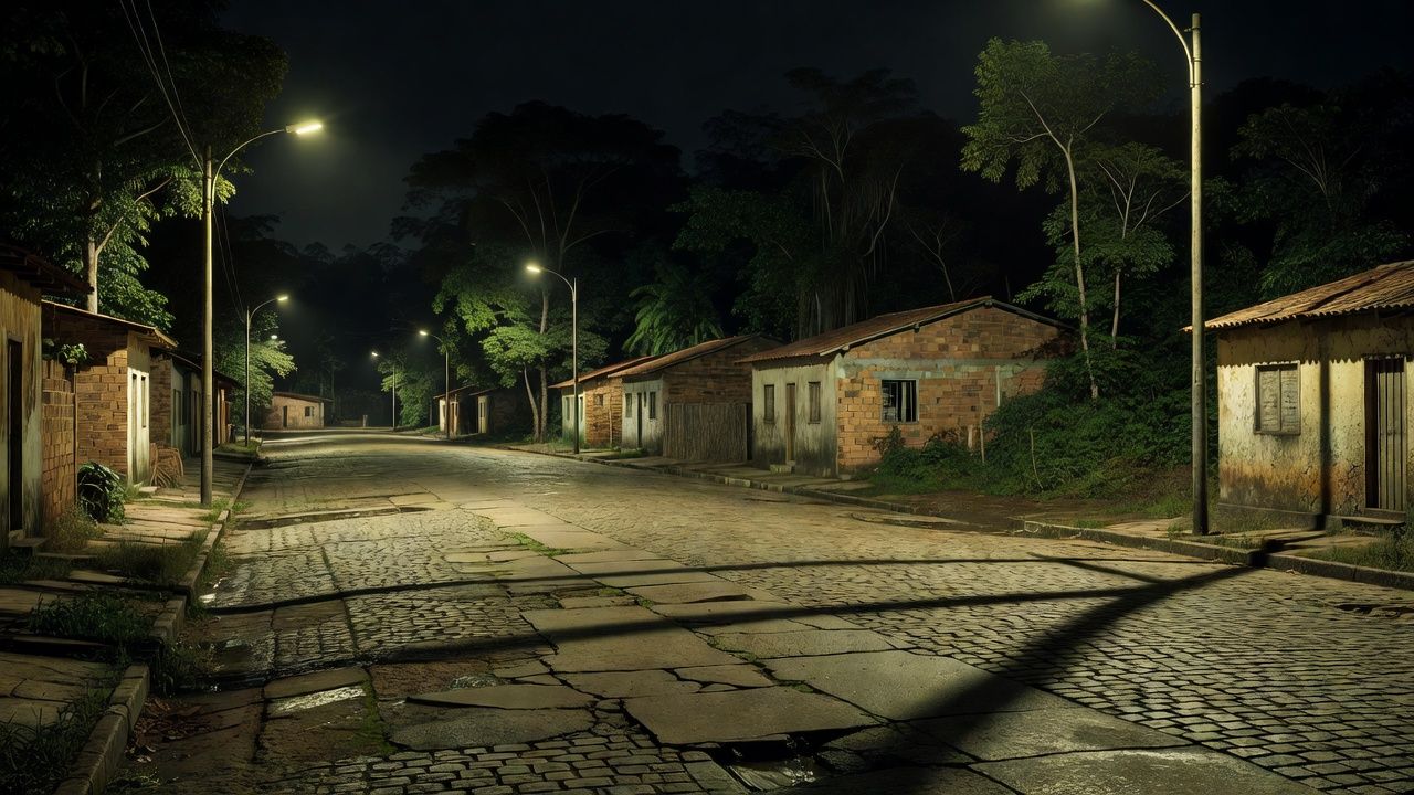 Rua deserta em Porto Velho após ataque a tiros filmado por criminosos