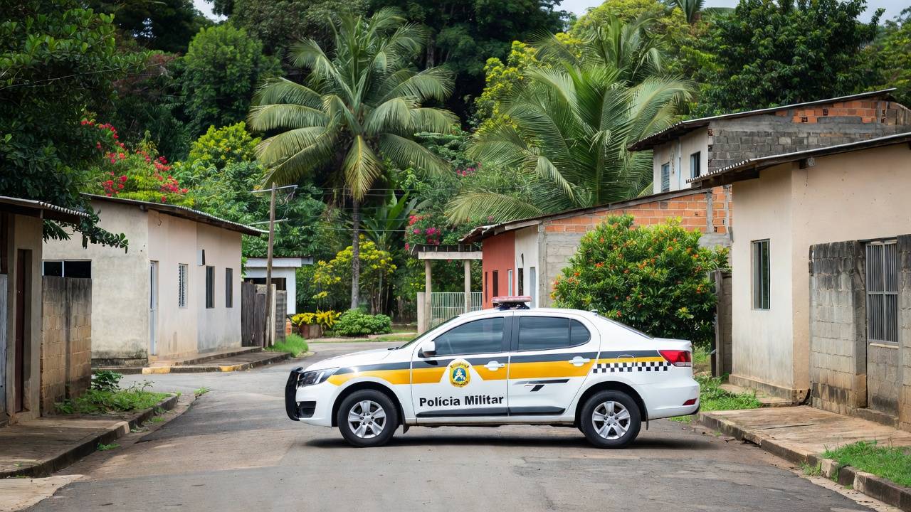 Viatura da Polícia Militar em Ariquemes, Rondônia