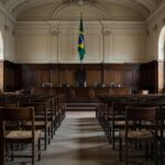 Interior de tribunal de justiça em São Paulo representando decisão judicial