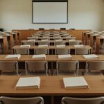 Sala de conferência preparada para encontro técnico do TCE-RO em Rondônia