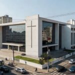 Igreja evangélica no Brasil simbolizando expansão da influência cristã
