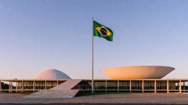 Fachada do Congresso Nacional em Brasília simbolizando pré-candidatura ao Senado 2026