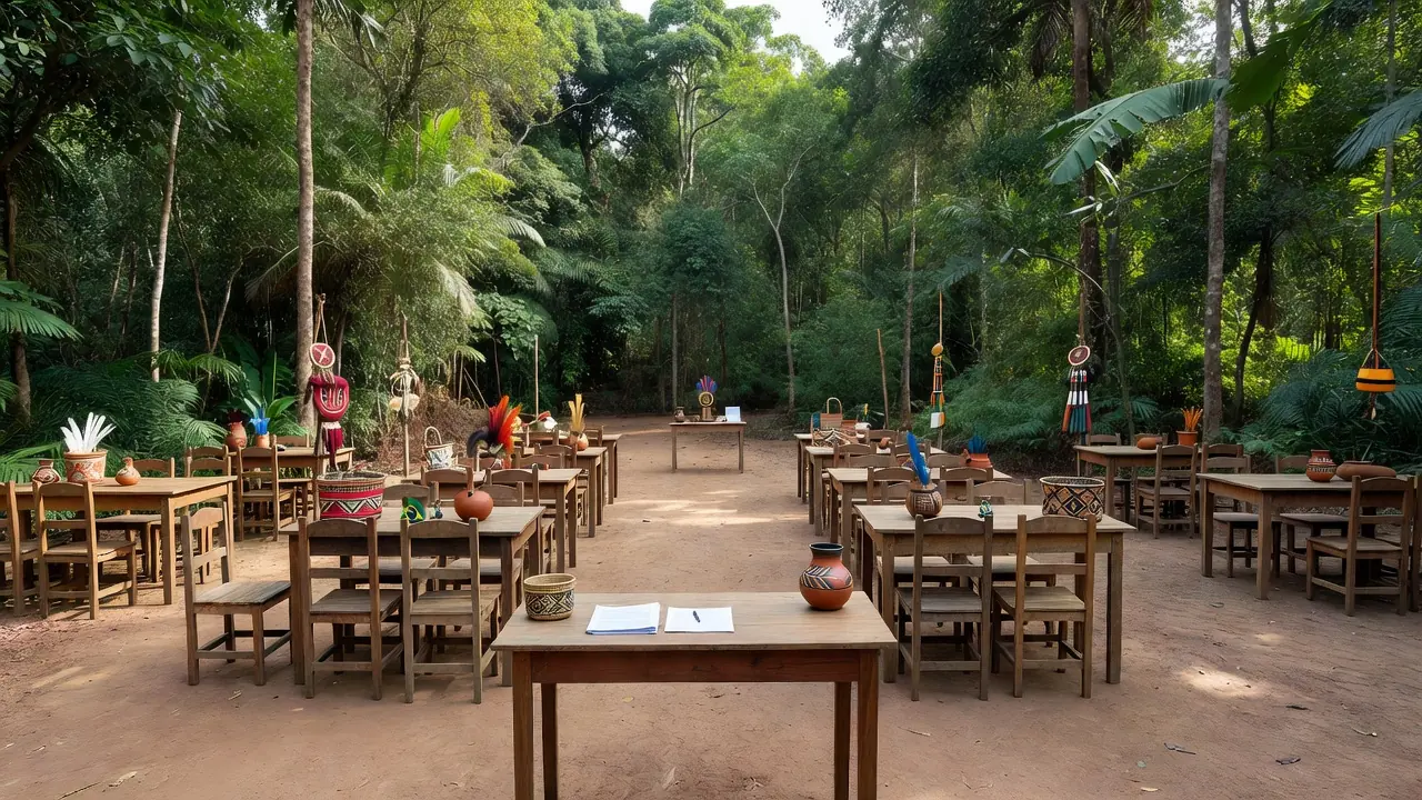 Cerimônia civil na Aldeia Central dos Cinta Larga na Amazônia