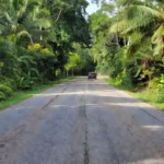 Estrada em Ariquemes, local de atropelamento durante treino de corrida