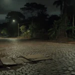 Rua deserta em Porto Velho após agressão com fraturas expostas