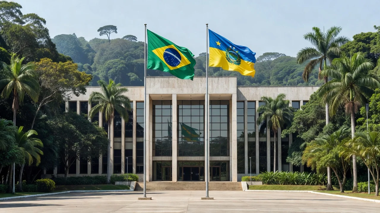 Palácio do governo de Rondônia representando indicação de candidato ao governo estadual