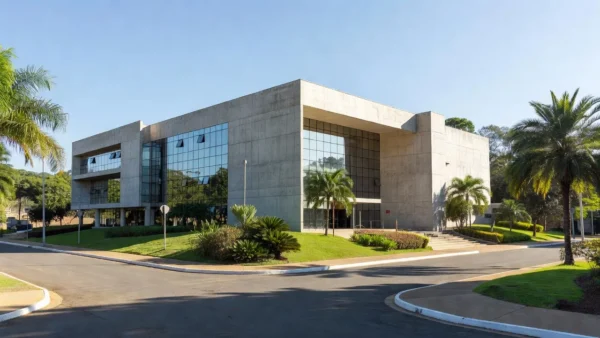 Fachada do TRT-14 em Rondônia representando sistema de agendamento judicial