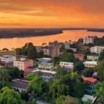 Vista panorâmica de Porto Velho com o Rio Madeira, cenário de apoio político para o Senado