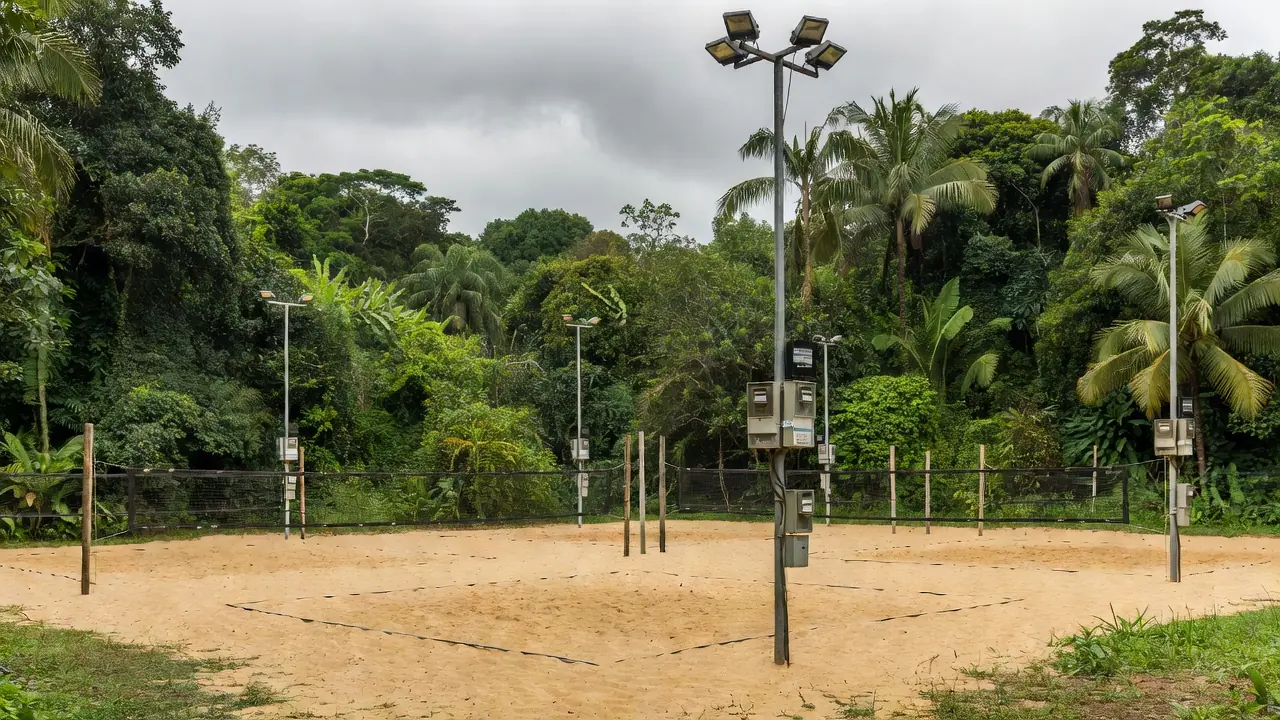 Arena de beach tennis em Porto Velho com medidores de energia