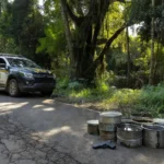 Apreensão de mercúrio ilegal e arma pela PRF na BR-319