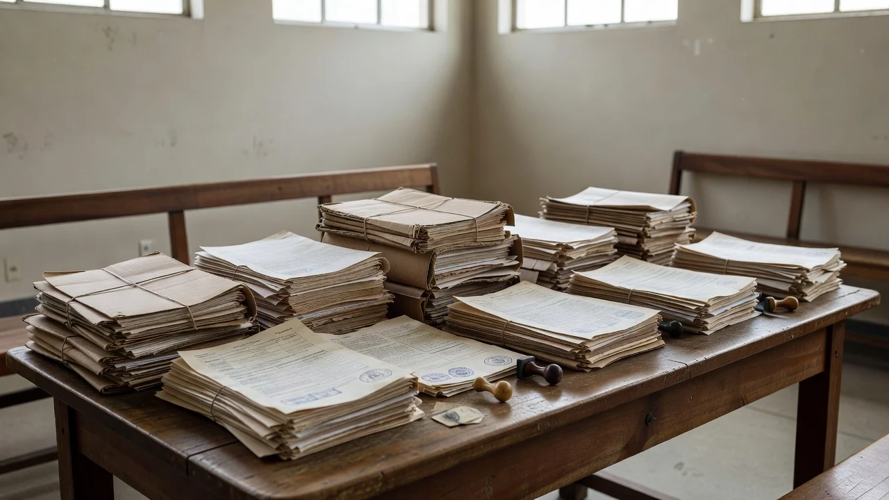 Documentos de precatórios e RPVs em tribunal brasileiro