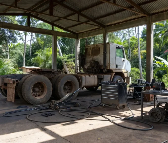 Oficina de mecânica com caminhão pesado em Porto Velho para vaga de emprego