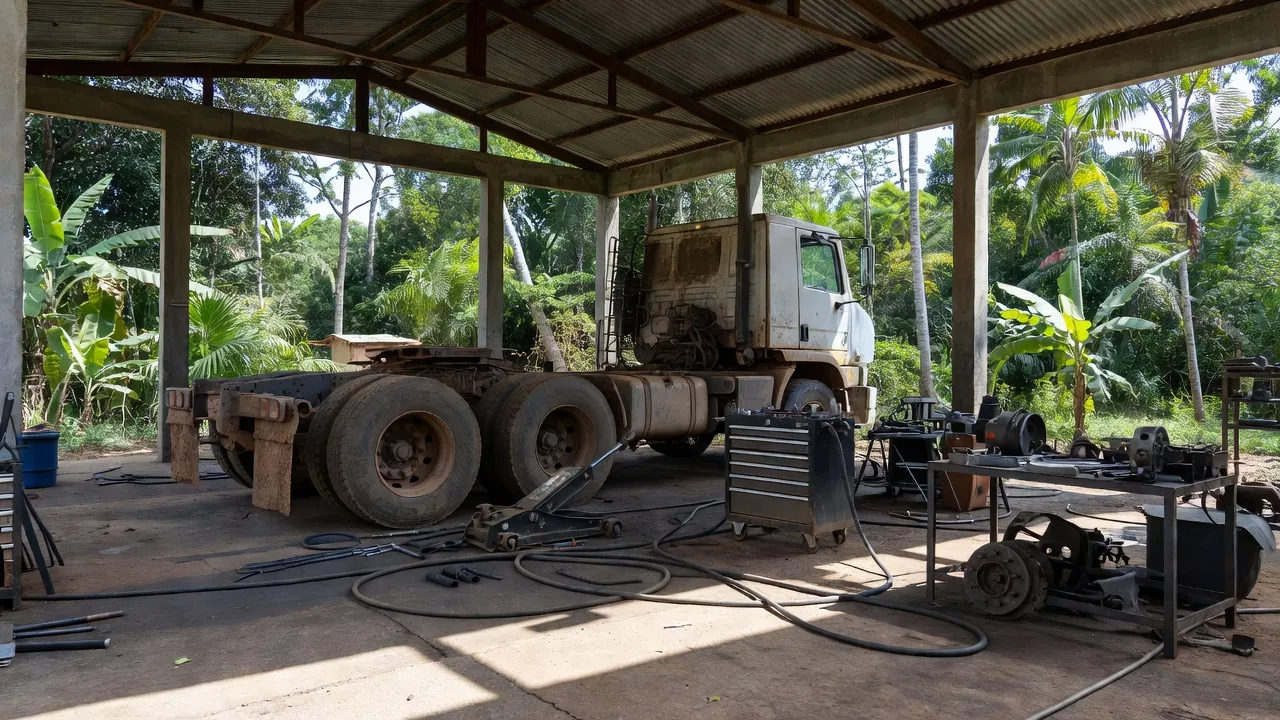 Oficina de mecânica com caminhão pesado em Porto Velho para vaga de emprego
