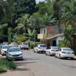 Viaturas da Polícia Civil em operação contra tráfico em Ariquemes