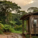 Medidor de energia em residência de Rondônia da Energisa