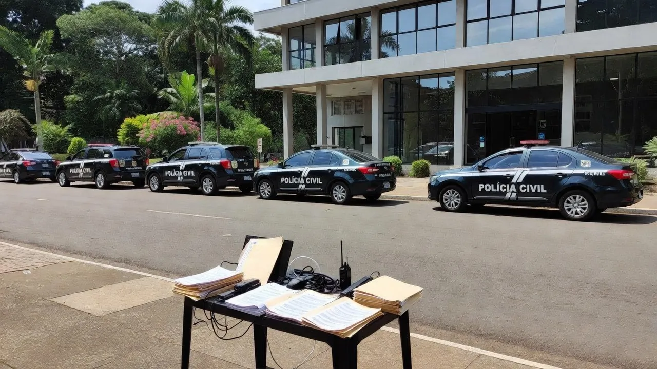 Viaturas da FICCO/RO em operação contra lavagem de dinheiro e fraudes eletrônicas