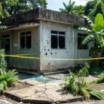 Fachada de produtora de campanhas eleitorais atingida por tiros em Porto Velho