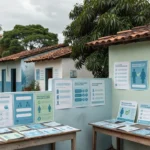 Campanha de prevenção ao câncer em posto de saúde de Castanheiras
