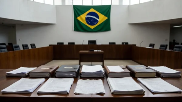 Tribunal brasileiro com documentos sobre pensão alimentícia vitalícia
