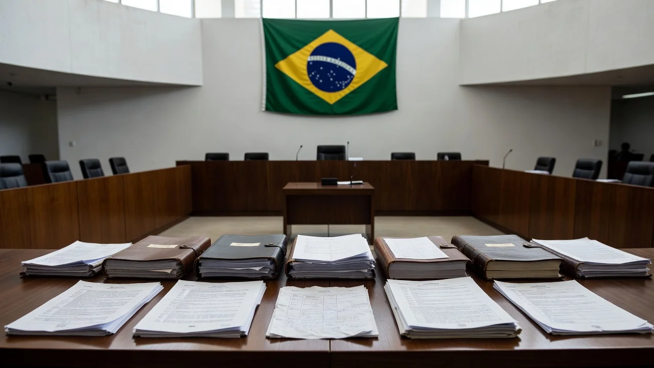 Tribunal brasileiro com documentos sobre pensão alimentícia vitalícia