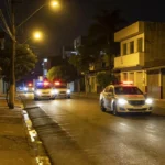 Viaturas da Guarda Municipal de Porto Velho em patrulhamento noturno no centro