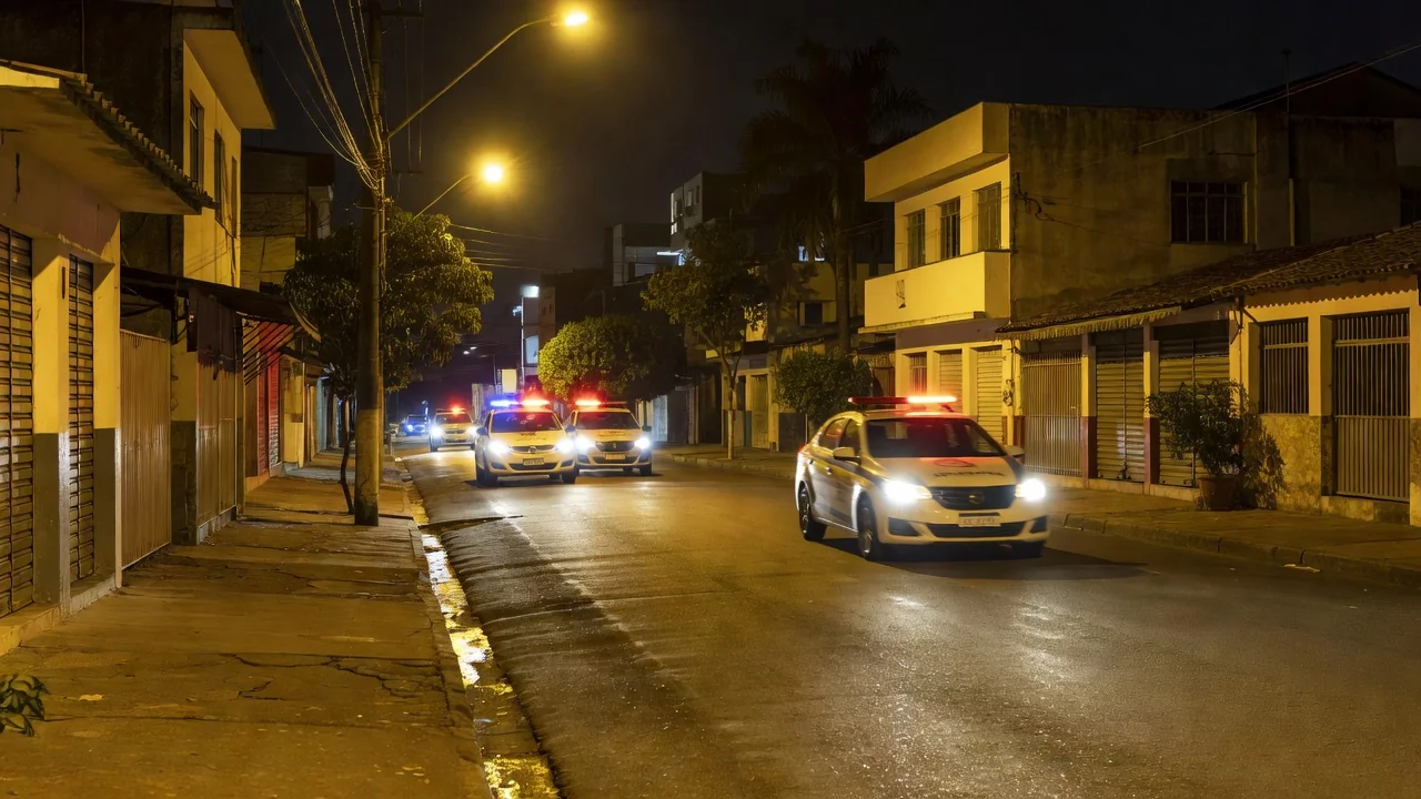 Viaturas da Guarda Municipal de Porto Velho em patrulhamento noturno no centro